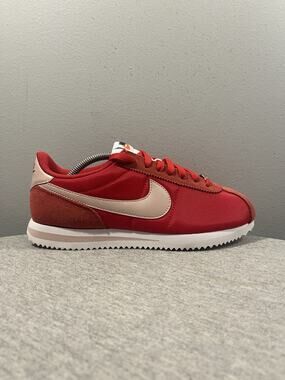 Nike Cortez TXT Textile Red White Womens Size 8 Shoes Casual Athletic DZ2795-606